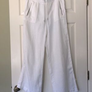 Athleta Cabo linen wide leg pants